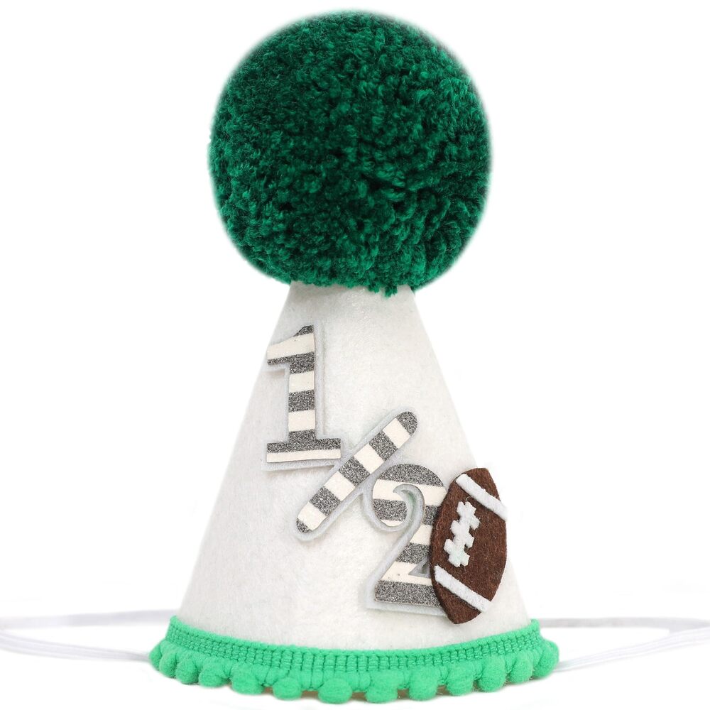 1917 Football 1/2 Half Birthday Hat - 1/2 Football Party Decorations,One